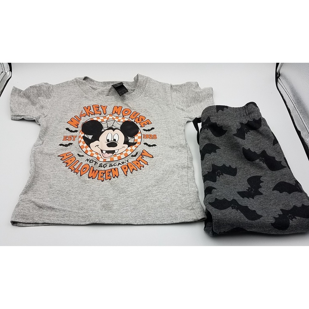 Celebrate Halloween Gildon Mickey Mouse Halloween t shirt ‎ bat sweat pants 3t